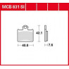 Placute frana KTM SX 85 '11-'15/Freeride 250/350 '12-'15/Husqvarna CR 65/TC 85 sinterizat TRW MCB831SI