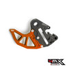 Protectie disc frana spate cu suport etrier KTM EXC/EXC-F 125-530 '07-'20 (ax roata 20mm) black/orange  4MX-RBDG-02OR
