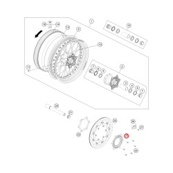 Senzor ABS (montaj roata fata) KTM 690 Enduro R '14-'19/ Husqvarna 701 Enduro '16-'19 60142020100
