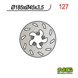 Disc frana spate KTM EXC 50 '99-'00 (185x45x3.5) NG Brake Disc NG127