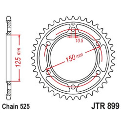 Pinion spate KTM Adventure 990 S/ R '07-'12 (42 dinti) JTR899.42