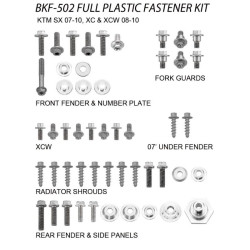 Set suruburi plastice KTM SX 125/250 '07-'10 Accel BKF-502
